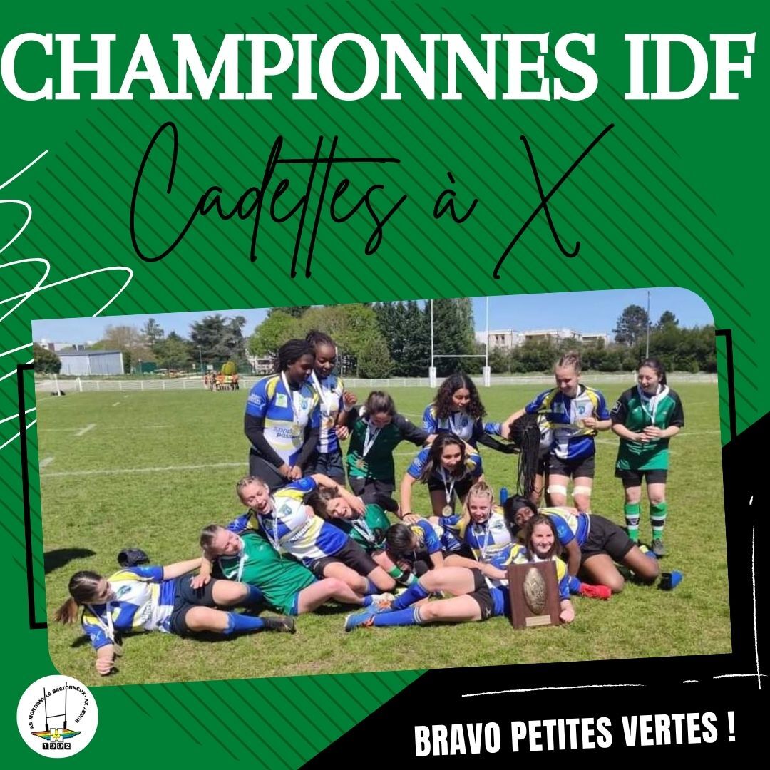 Cadettes championnes IDF